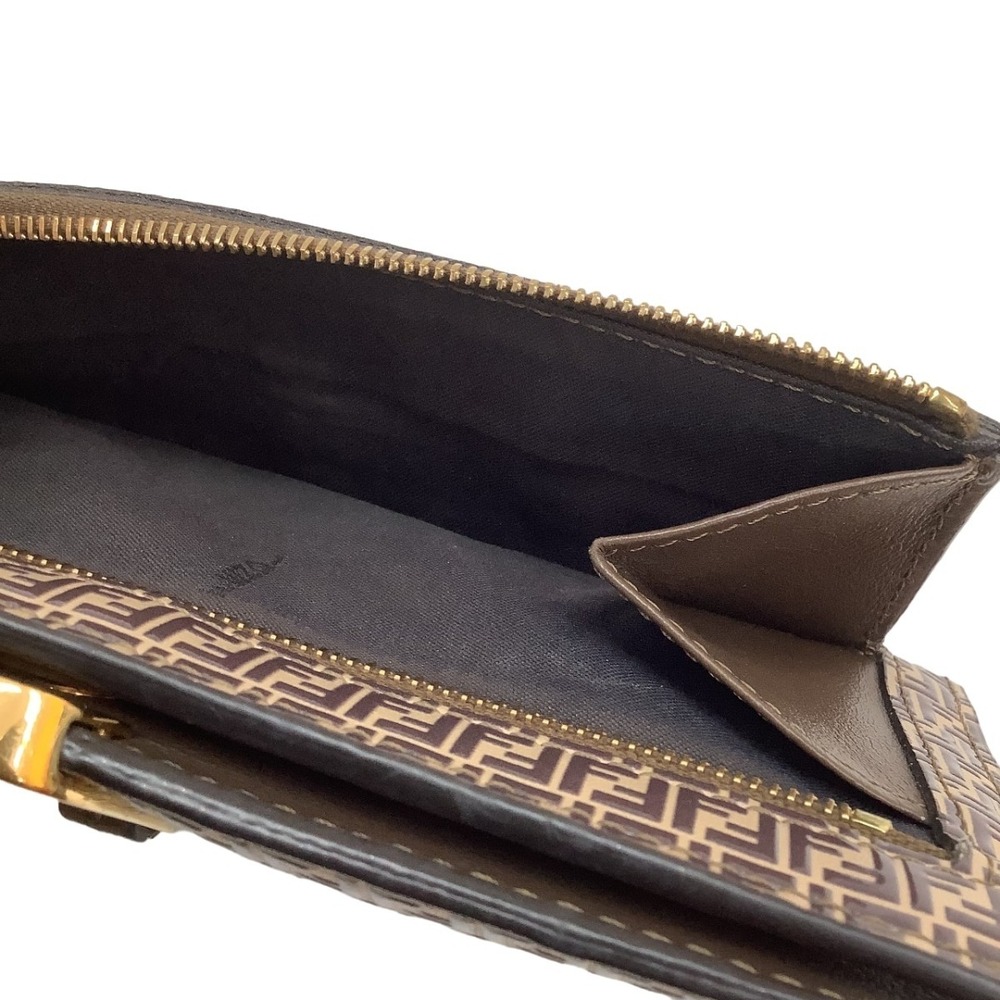 Fendi Long Wallet Ff Pattern Brown - image 7